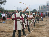 Das Weitschießen mit den Iren im Vordergrund.