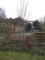 im Habitat an der Grundstücksgrenze