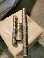 Reststücke werden evt für Griffaufdopplung noch gebraucht.