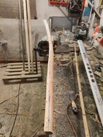 IMG_20230103_165044.jpg (174.42 KiB) 8419 mal betrachtet das Unterteil des Fichtenastes zugeschnitten und entrindet, sowie in der Dicke reduziert. Hier sieht man schön, wie das Drückholz das ganze Reflex drückt..