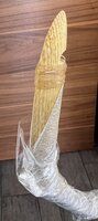 Anbringen der Sehnenwicklung, Kleben mit Fischleim