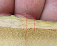 Bruchbereich Nodie.JPG (673.99 KiB) 5992 mal betrachtet Der Bruchbereich an der Nodie. Ich kann keine Auffälligkeit entdecken.