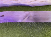 Der untere Bogen des Doppelbogens getempert und eigentlich schon trocken