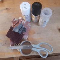 Das Material für die nächtliche Finish. Fön fehlt.