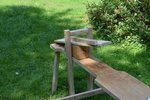 Oben ein Kantholz zwischengeklemmt und von beiden Seiten mit ner Schraube befestigt