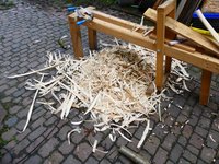 die Hartriegel und einen Hasel runtergearbeitet