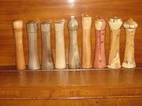 Eiche, Walnuss, Esche, Kirsche und Wacholder