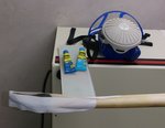Nockrohlinge aufgepappt und fixiert