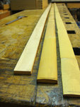 Endansicht Laminate - Ahorn 7mm stark / Bambus ist eher flach - ist halt aus breiten flachen Latten...
